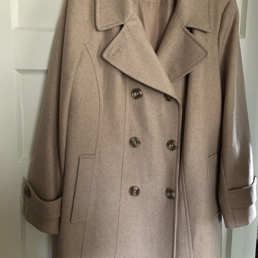 Anne Klein Women's Classic Double-Breasted Coat